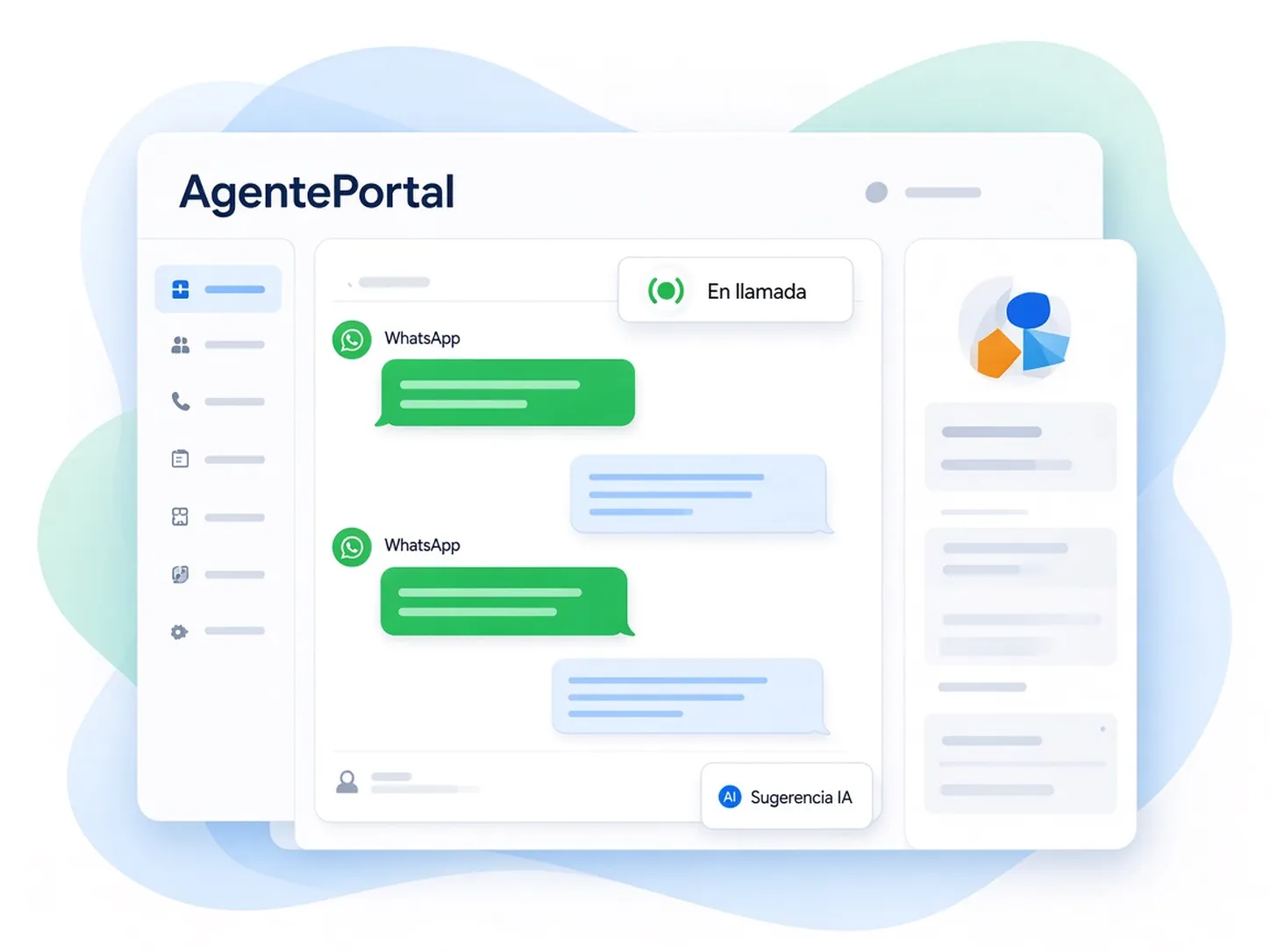 AgentePortal omnichannel inbox illustration