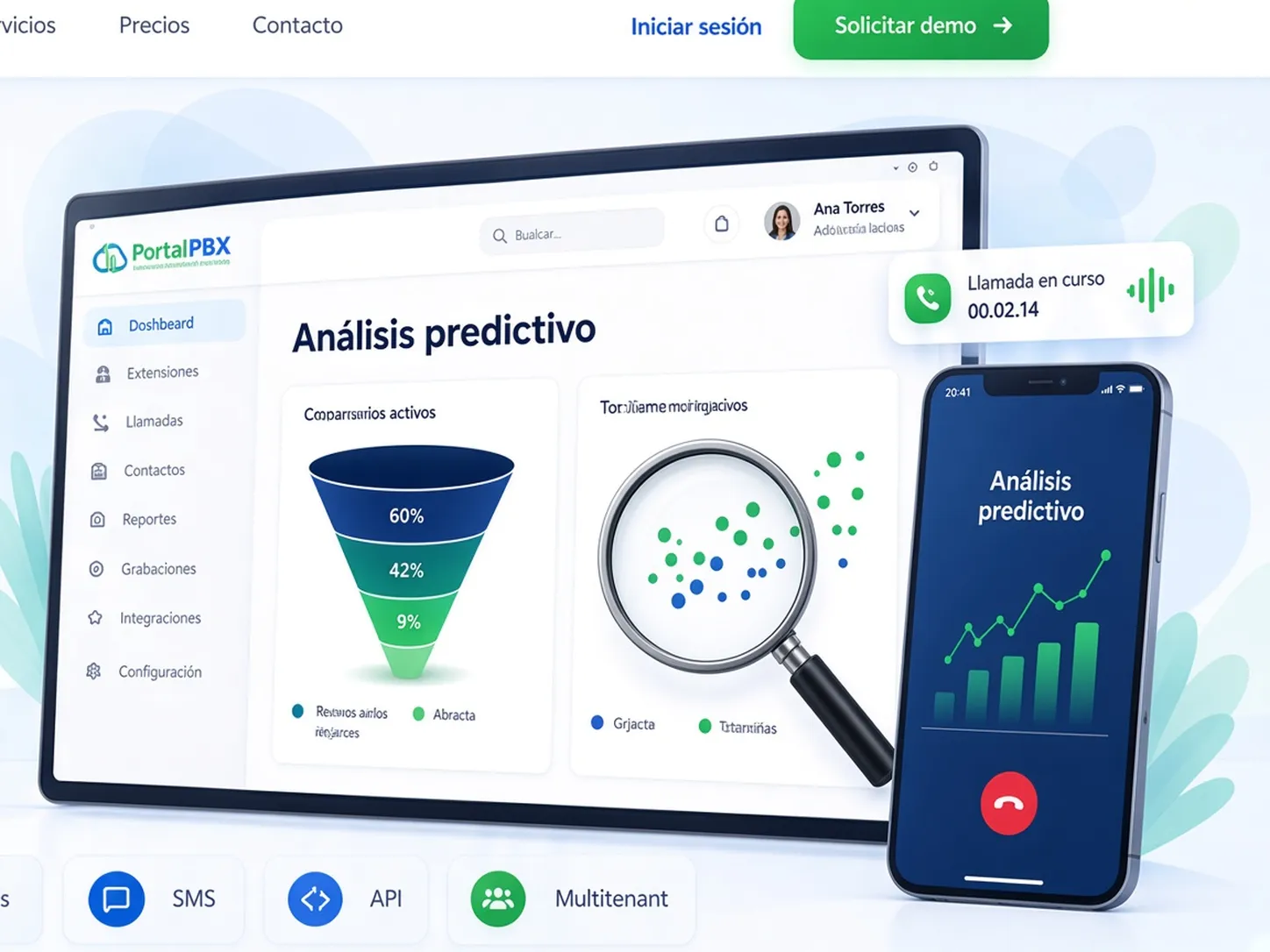 Business predictive analytics illustration