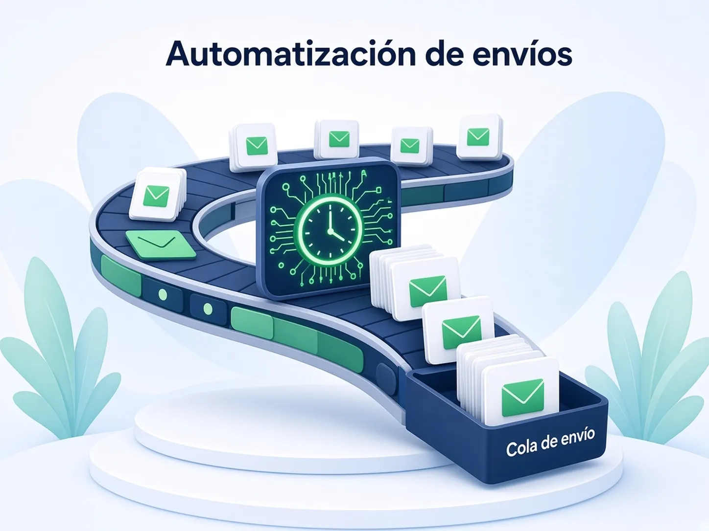 Email send automation illustration