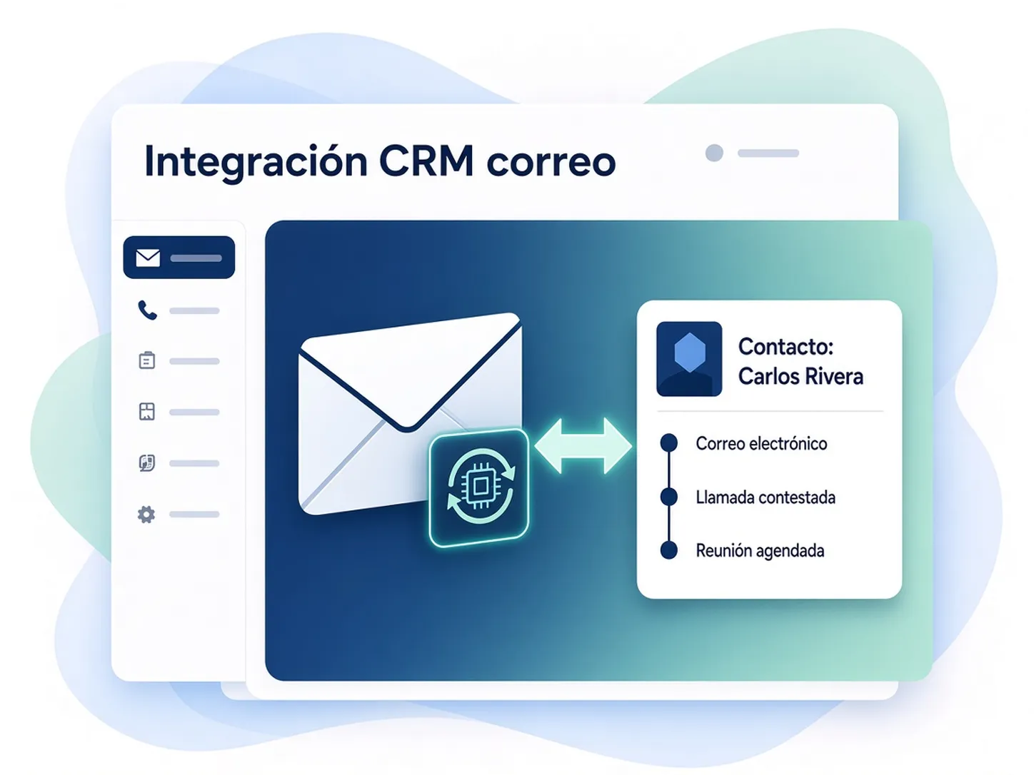 Email–CRM integration illustration