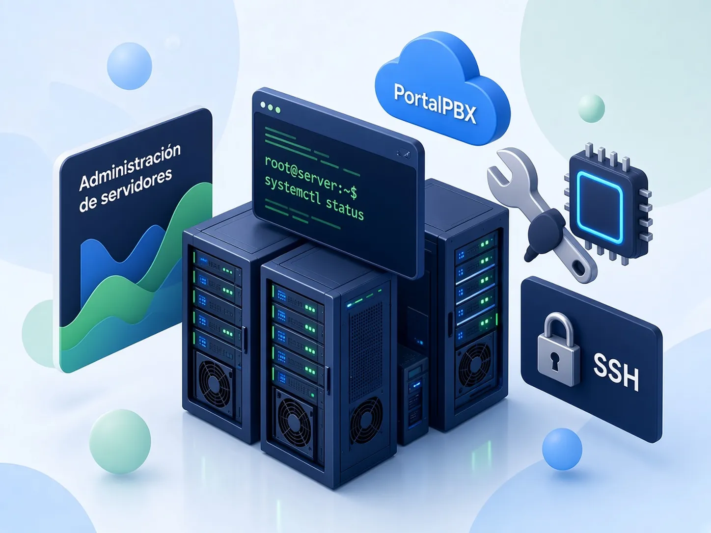 Server administration illustration