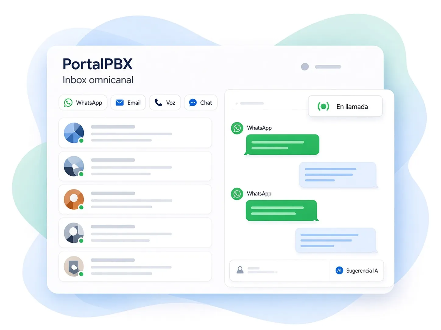 Omnichannel service inbox illustration