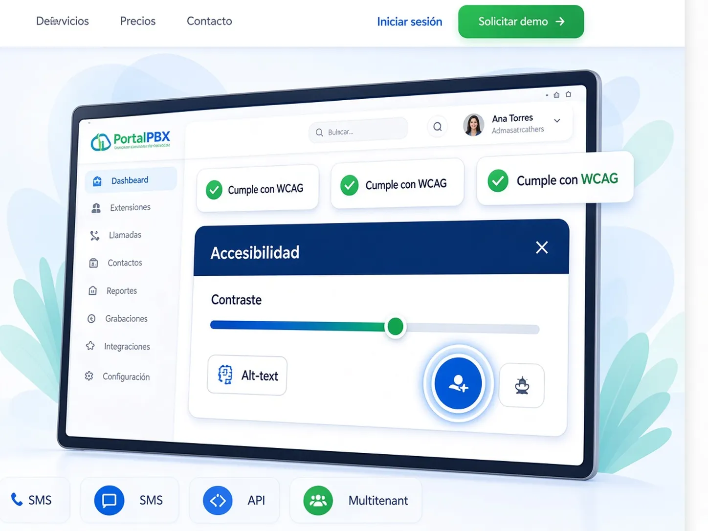 Accessibility illustration with keyboard focus and AA contrast